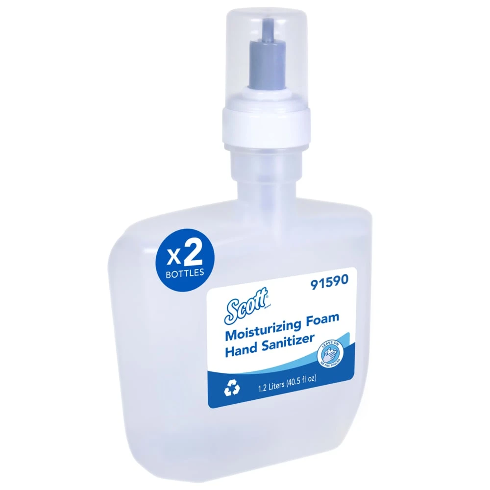 Scott Moisturizing Foam Hand Sanitizer, 2 x 1.2L (91590)
