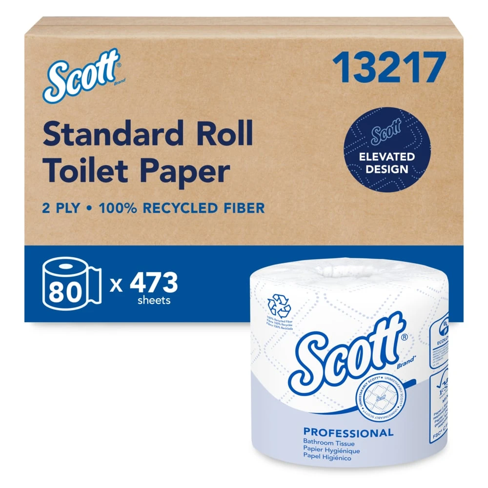 Universal Standard Roll Toilet Paper, 80/Case