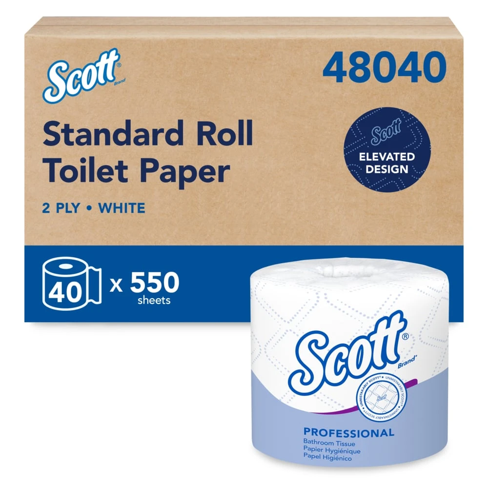 Universal Standard Roll Toilet Paper, 40/Case