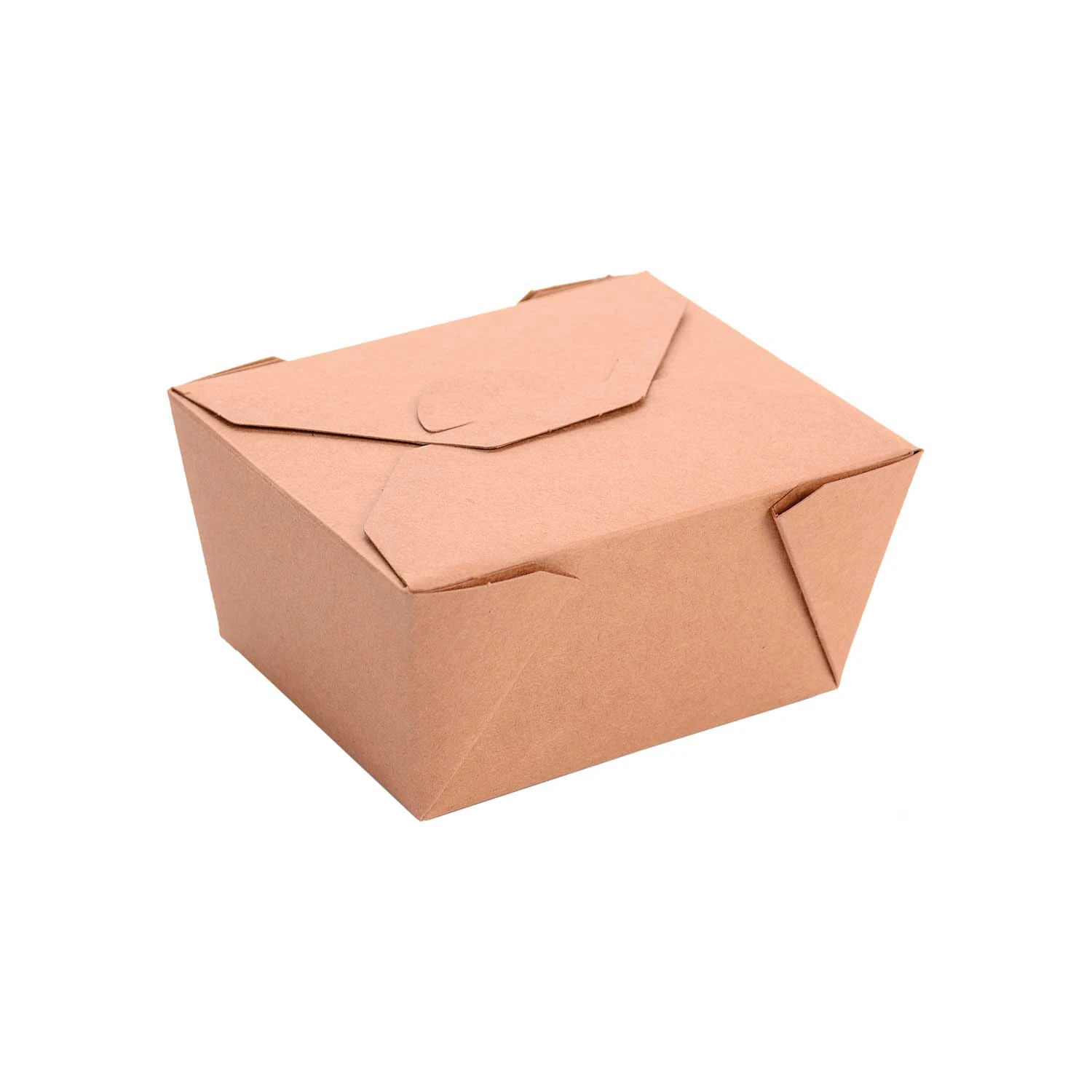 NaturePack® #1 (28oz) PLA Lined Compostable Kraft Paper Fold-Top Takeout Box, 450/Case