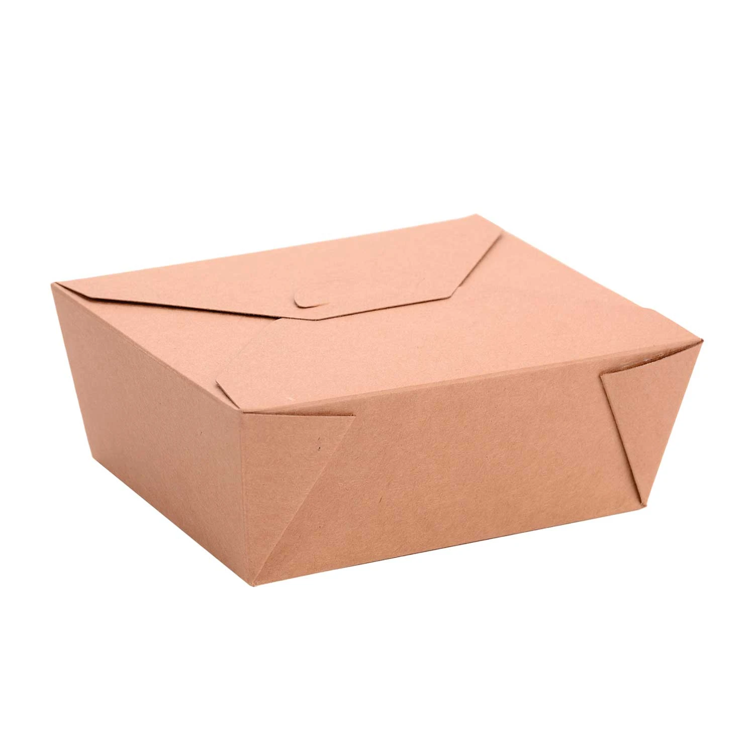 NaturePack® #8 (45oz) PLA Lined Compostable Kraft Paper Fold-Top Takeout Box, 300/Case