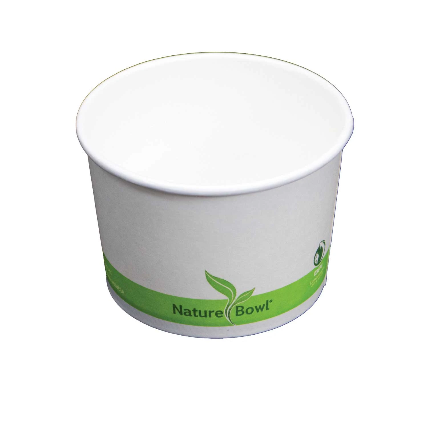 NatureBowl® 8oz PLA Lined Compostable Paper Bowl, 1000/Case