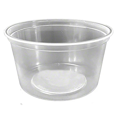 Plastipak 12oz (355mL) Clear Deli Container, 500/Case